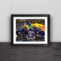 2019 Chelsea Europa League Champion Family Portrait Signature Wood Decorative Frame