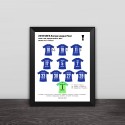 2019 Chelsea Europa League champion classic lineup solid wood decorative photo frame photo wall