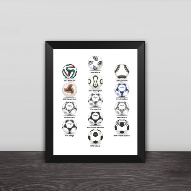 world cup ball solid wood photo frame