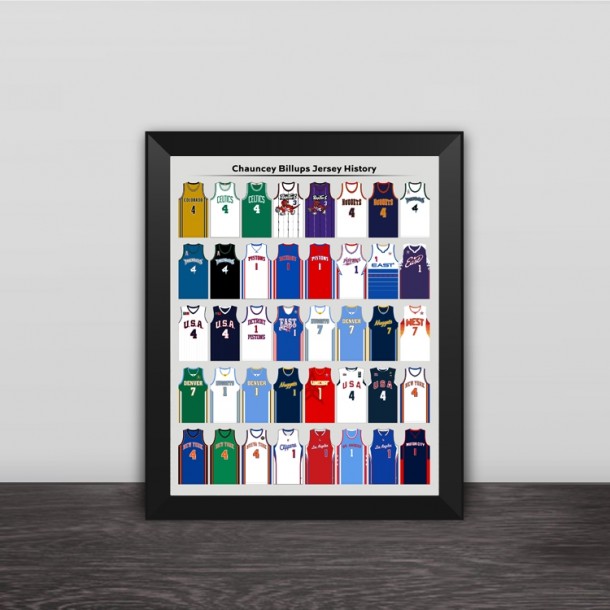 Piston Billups jersey photo frame
