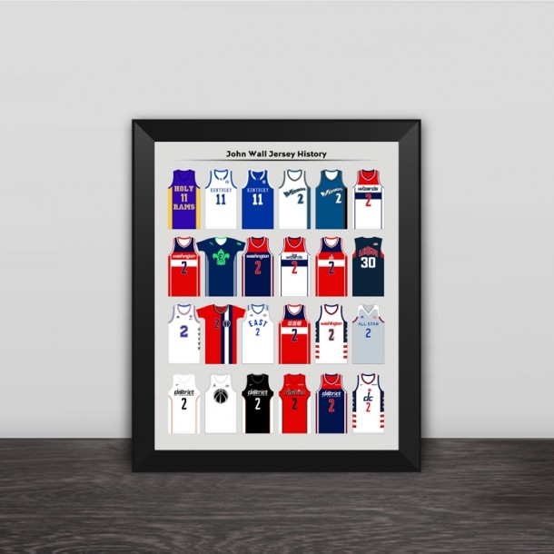 Wizards Wall jersey photo frame