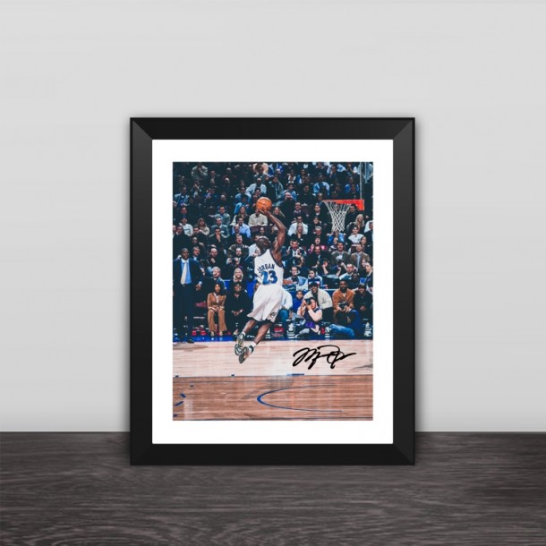 Jordan dunk shot solid wood photo frame