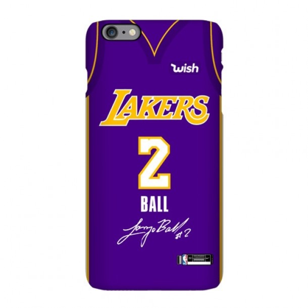 Los Angeles Lakers Purple White Jersey Phone Case