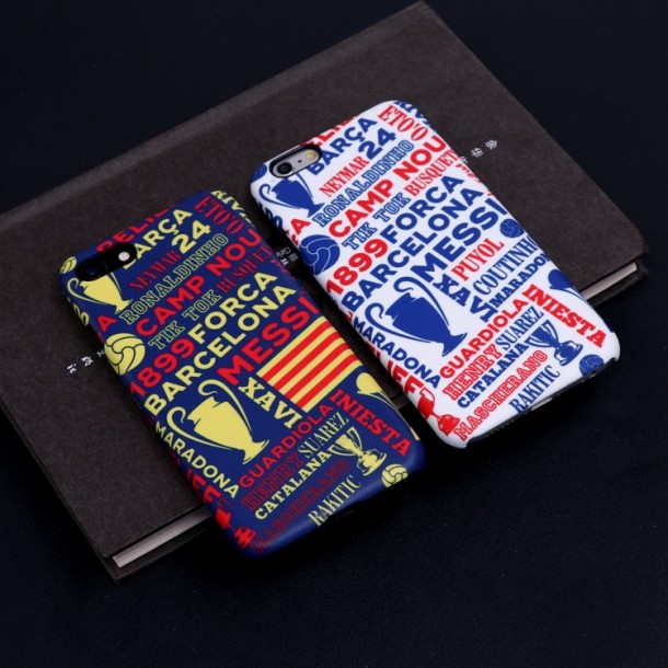 Football Classic Theme Mobile phone case Barcelona Real Madrid Red Devils AC Milan Chelsea