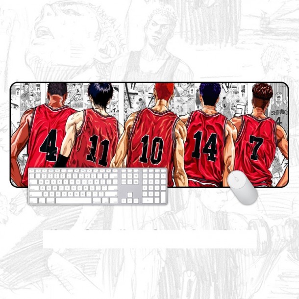 Slam dunk back shadow models large mouse pad office keyboard pad table mat gift 