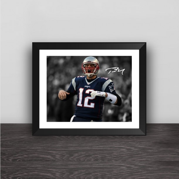New England Patriot Brady Domineering Celebrate Wood Decorative Photo Frame Photo Wall