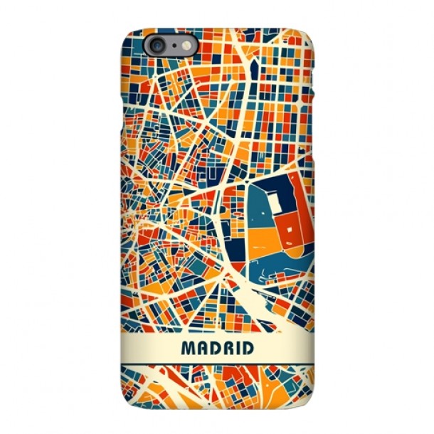 Spain Madrid Barcelona map phone case