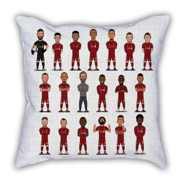 Liverpool team cartoon pillow sofa cotton and linen texture car pillow