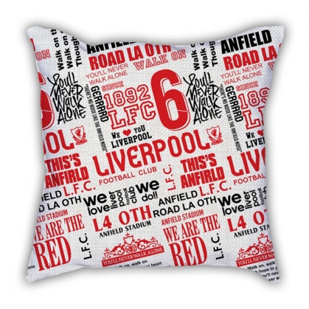Liverpool theme commemorative pillow sofa cotton and linen texture car pillow