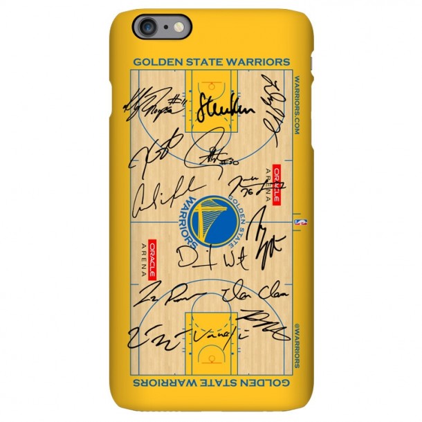 Golden State Warriors home floor team signature mobile phone cases Curry Durant