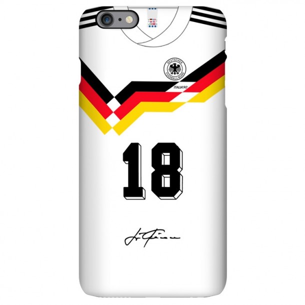 1990 German team retro jersey iphone case Klinsmann Mateus
