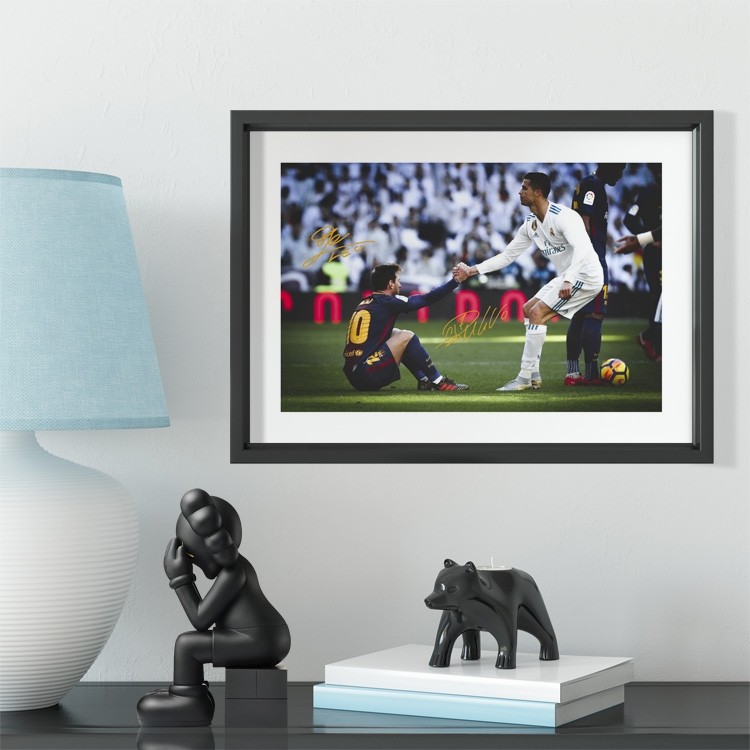 Real Madrid Ramos photo solid wood decorative photo frame photo wall table hanging frame