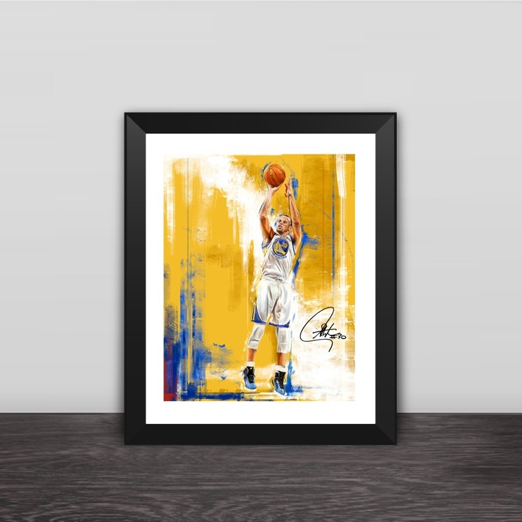 Lakers Kobe Bryant illustration solid wood decorative photo frame photo wall table hanging frame