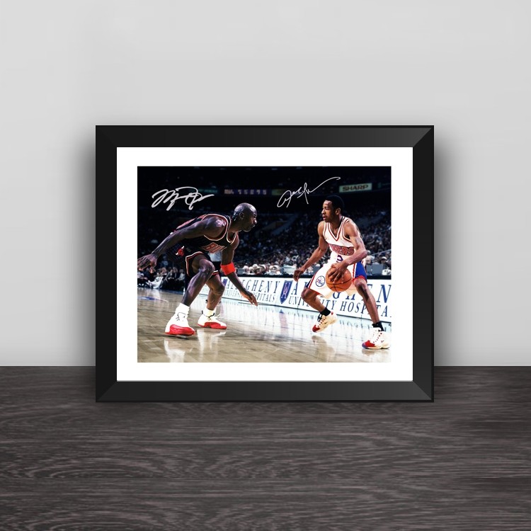 Warrior Stephen Curry Art Oil Painting Solid Wood Decorative Photo Frame Photo Wall