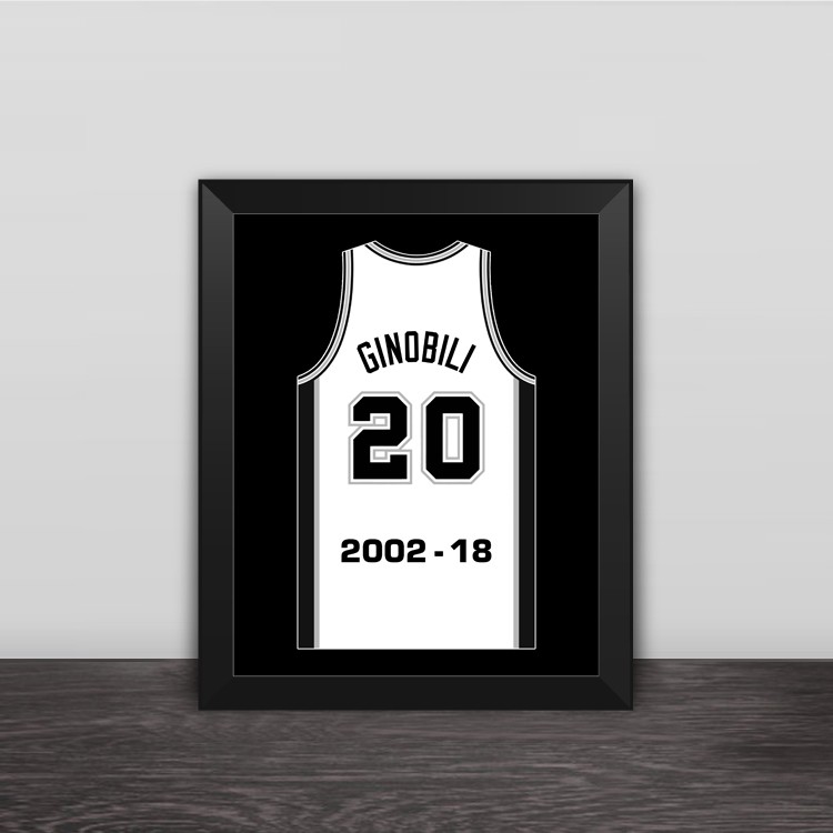 Rocket McGrady classic lore wood decorative photo frame fans photo wall table hanging frame
