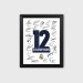 Real Madrid 12 crown team signature photo frame photo wall