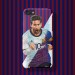 Barcelona Messi character illustration stitching mobile phone case